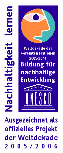 Logo der UNESCO-Dekade für nachhaltige Entwicklung 2005-2014